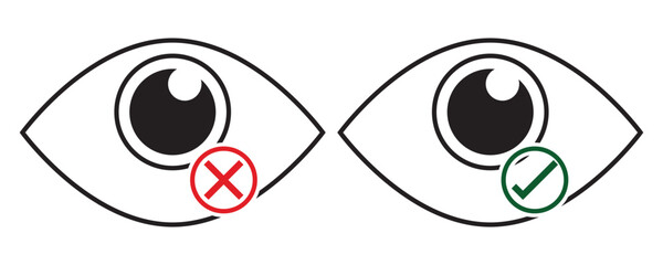 Eye vector icon. See and unsee symbol. Show password. Hidden eye password look web icon design. isolated on white background. Vector illustration