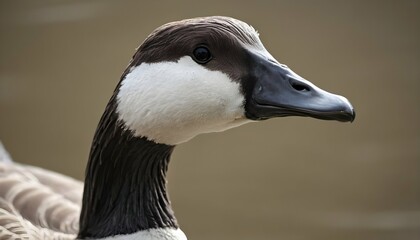 A Goose With Its Neck Stretched Out Honking Loudl