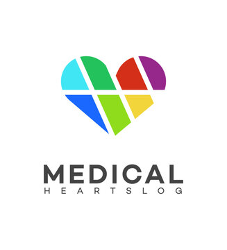 Medical heart logo Icon Brand Identity Sign Symbol Template