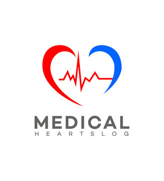 Medical heart logo Icon Brand Identity Sign Symbol Template