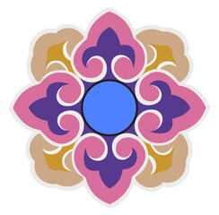 
This is an illustration of Dancheong, a traditional Korean pattern.