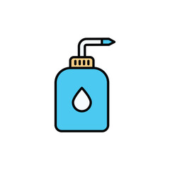 Wash Bottle icon design with white background stock illustration