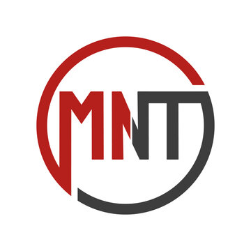 MNT Monogram Circle Logo Design Template