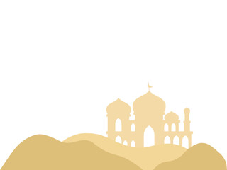 Islamic Mosque Eid Al Fitr Frame Background
