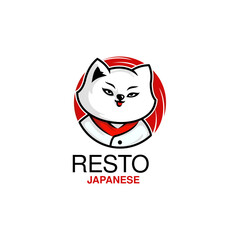 cat resto japanese logo