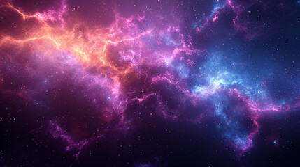 青と紫の宇宙