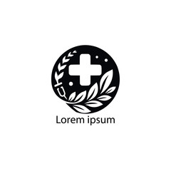 Hospital logo design vector medical cross