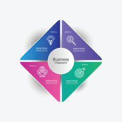 Infographics design vector and business icons