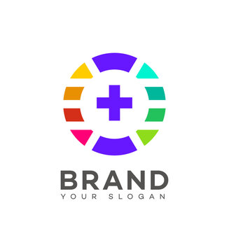 Medical shop logo Icon Brand Identity Sign Symbol Template 