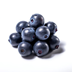 Organic, natural, fresh and healthy blueberry white fruit background 
