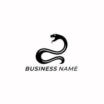 design logo creative reptile snake