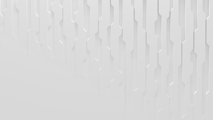 White Techno Style Background With Copy-Space (3D Illustration)
