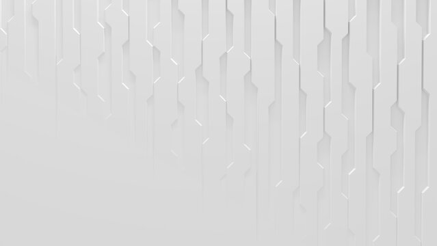 White Techno Style Background With Copy-Space (3D Illustration)