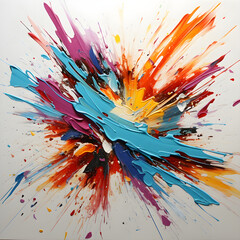 Exuberant Harmony: A Confluence of Colors and Emotions on Canvas