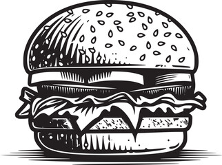 Burger vector black and white