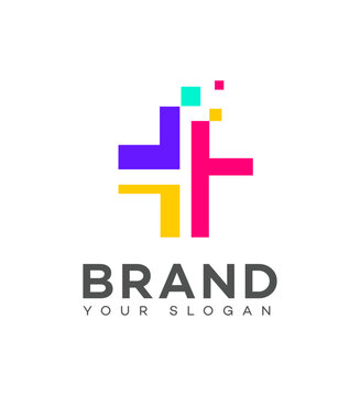 Medicine app logo Icon Brand Identity Sign Symbol Template 