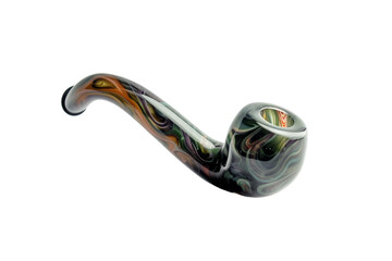 Smoking Pipe Glass Isolated on Transparent Background.