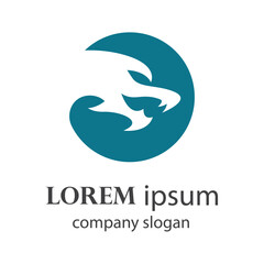 dragon head mascot logo design