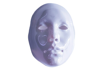 Nourishing Face Mask Sample Isolated on Transparent Background.