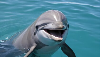 A Dolphin With A Friendly Smile On Its Face