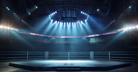 stage indoor or interior stadium with colorful lights