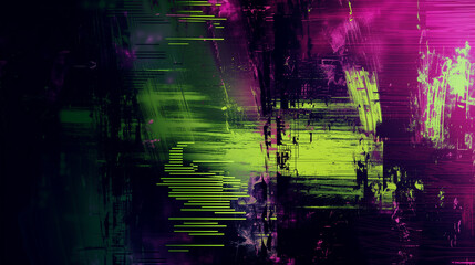 Abstract digital glitch art fusion.