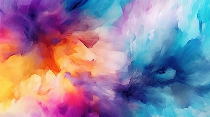 Fototapeta premium Watercolor Painting background graphic illustration