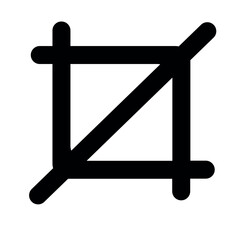 crop simple icon for graphic resources