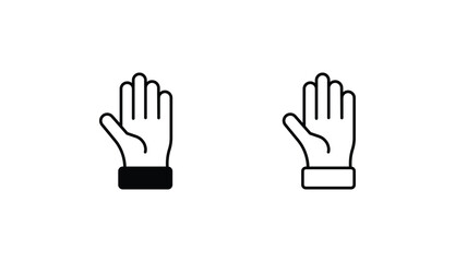 Gloves icon design with white background stock illustration