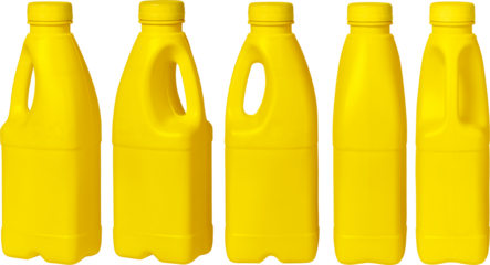 oil or detergent canister set. milk or yogurt bottle