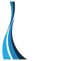 Obraz premium Modern Curved Footer And Header