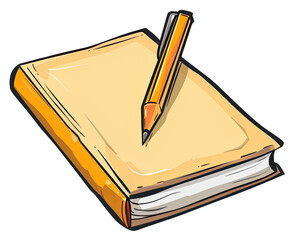 Sketch Pad for Creative Ideas. Isolated on a Transparent Background. Cutout PNG.