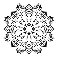 creative and simple mandala design