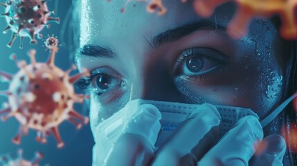 Influenza Flu is a contagious respiratory illness caused by influenza viruses that infect the nose, throat, and sometimes the lungs - obrazy, fototapety, plakaty