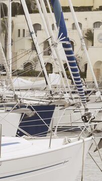 Luxury Yachts Docked at Msida Marina Malta