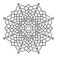 simple and easy vector mandala design