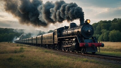 old locomotive - obrazy, fototapety, plakaty