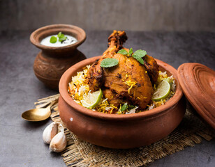 indian spicy chicken biryani