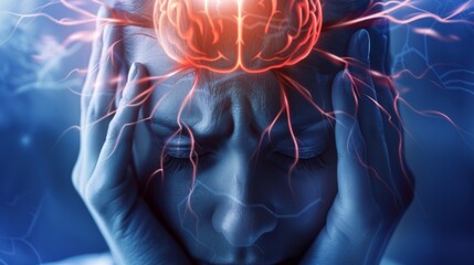 A migraine is a type of headache. It may occur with symptoms such as nausea, vomiting, or sensitivity to light and sound
