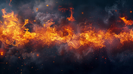 Fototapeta na wymiar burning fire 