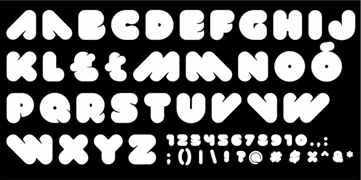 alphabet letters font set. typography font with trendy letters thin, bold, uppercase, lowercase and numbers. vector illustration.