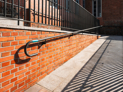 Ramp slope building Access for wheelchair Disability People Architecture details