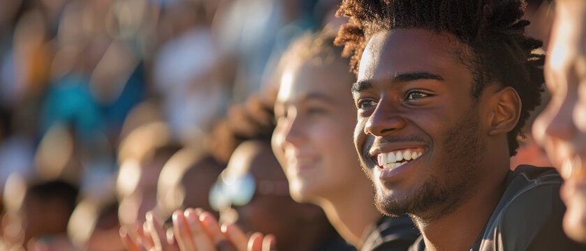 Principal at a high school sports event