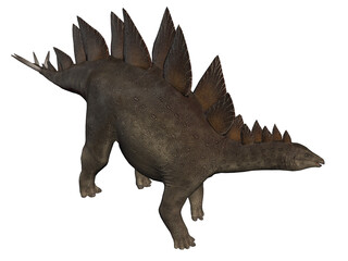 isolated stegosaurus 3d render © RiskySukandar