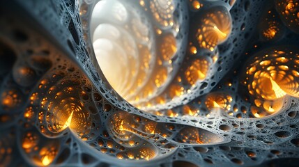 Abstract Fractal Structure , To provide a high-quality, visually stunning and abstract image of a fractal structure