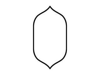 Islamic Frame Line Art Background