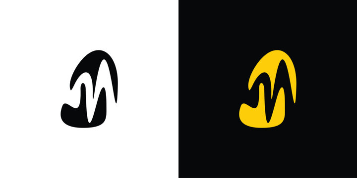 Unique and bold M logo design