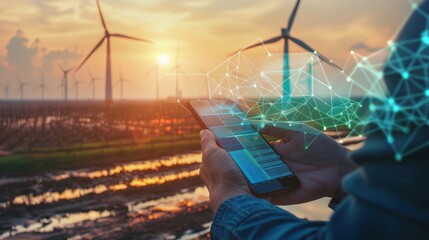 Renewable Energy Management Harnessing the Power of Technology with Smartphone and Digital Overlays