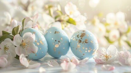 Easter, Easter eggs, lie on the table, background, back, spring decoration
