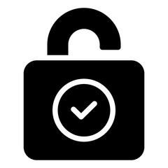 Security Lock glyph icon